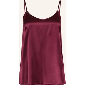 Darling Harbour Dámský Pyžamový Top Z Hedvábí, bordeaux, 42