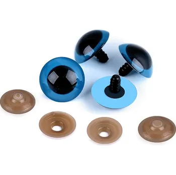 Oči velké s pojistkou Ø26 mm modrá 4 sada