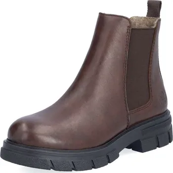 Dámské kozačky Dámská kotníková obuv RIEKER Z9150-25 hnědá W5 41