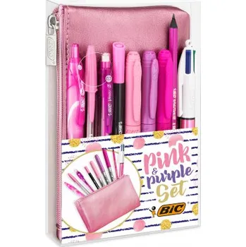 Set školních potřeb Zestaw pink&purple Bic (PL)