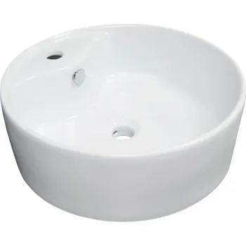 CONMETALL Umyvadlo na desku Tomar 46 cm, kruhové, 46x46x16, bílé