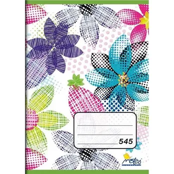 Sešit Notes Školní sešit A5 545 40 listů čtverečkovaný mix motivů