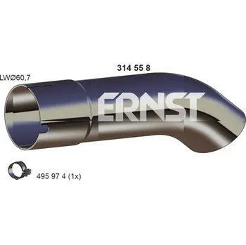 Výfuková trubka Výfuková trubka ERNST 332491