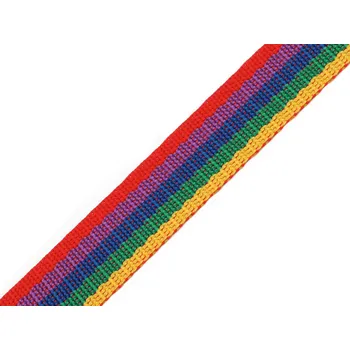 Popruh polypropylenový šíře 20 mm multikolor 25 m