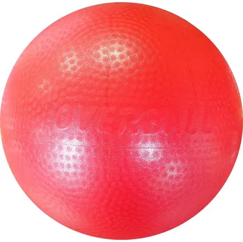 Acra ACRA Míč overball 230mm červený fitness gymball rehabilitační do 90kg