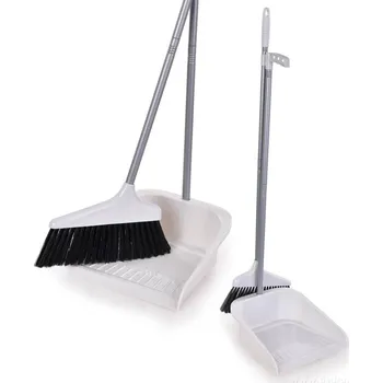 NEHRBÍCÍ DUO | 2v1 smeták s dlouhou rukojetí & vyčesávací lopatkou | 85 cm