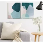 Wallity Sada 2 obrazů Fulaza – moderní dekorace na plátně, 28×38 cm