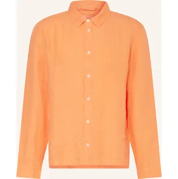 Pánská košile Juvia Pánská Lněná Košile Manuel Regular Fit, oranžová, 40