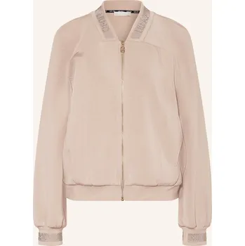 Dámská mikina Liu Jo Dámská Mikinová Bunda S Ozdobnými Kamínky, krémová, 40