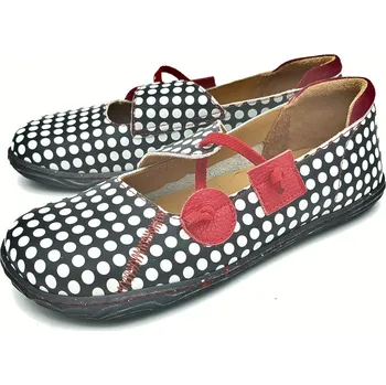 Dámské baleríny Dámské baleríny CLAMP 40 DIRFOOT 004 černobílé Barva: bíločervená, Velikost: 38