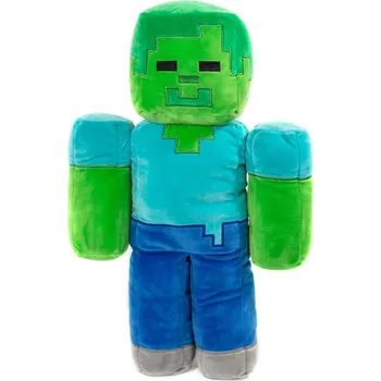 Dekorativní polštářek Halantex • Tvarovaný 3D polštář Minecraft - Zombie - 48 cm