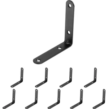 Walteco Spojovací úhelník, 70x70x15mm, černý Množství: 10 ks