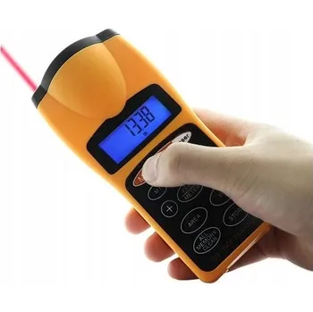 Měřící laser Lcd Ultrazvukový měřič vzdálenosti Laserový bodový rozsah Finders 18 metr