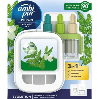 Osvěžovač vzduchu Ambi Pur 3Volution elektrický osvěžovač vzduchu Morning Dew 20 ml