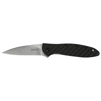 kapesní nůž Kershaw 1660CF LEEK kapesní nůž s asistencí 7,5 cm, Stonewash, uhlíkové vlákno