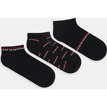 Pánské ponožky Ponožky HUGO 3P AS SPLIT LOGO CC 3-pack 50543082 černá 99X, vel. 43-46