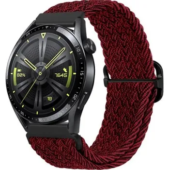 Řemínek na hodinky BSTRAP | BStrap Braid Nylon reminek na Huawei Watch GT3 42mm, red black (SSG034C0308)