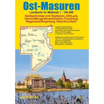 Landkarte Ost-Masuren - Bloch, Dirk [DE] (2025, Karta, BLOCHPLAN Stadtplanerei)