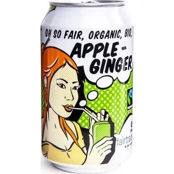 Oxfam Fair Trade Bio jablečná limonáda se zázvorem, 330 ml