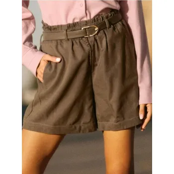 Dámské kraťasy Sinsay - Šortky ve stylu smart casual - hnědá - YP633-84X - YP633-84X-XXS