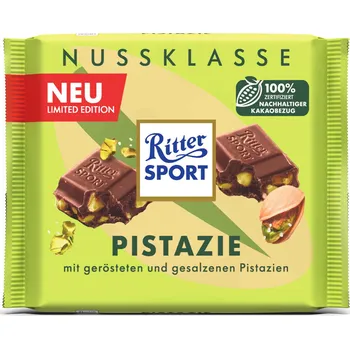Čokoláda Ritter Sport NUSSKLASSE s praženými pistáciemi 100 g