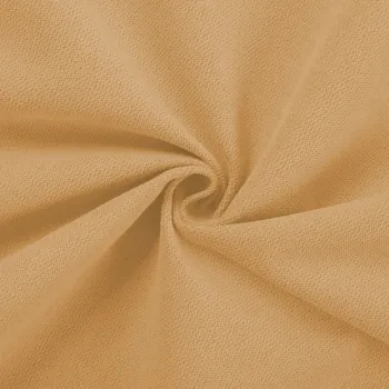 Potahová/dekorační látka Velur VLR-007 Hořčicově béžová - šířka 145 cm - 2.JAKOST