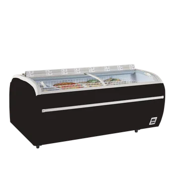 TEFCOLD TWIN 220B-CF Kombinovaný mrazicí / chladicí ostrov, černá + prodloužená záruka