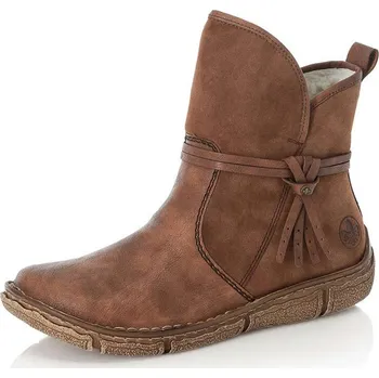 Dámské kozačky Dámská kotníková obuv RIEKER Z3772-22 hnědá W5 39