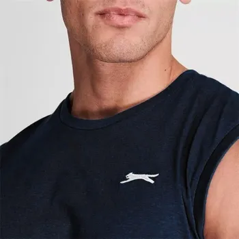 Pánské tričko pánské tričko, tílko SLAZENGER - NAVY - L (Slazenger S/Less Tee)