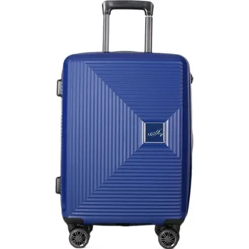 ITALSKÉ Velké skořepinové kufry levné 8Z02-AP modré