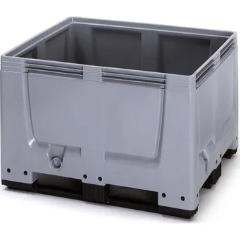 paleta Paletový box 1200x1000x790 (BBG 1210), 670 l - 3 ližiny