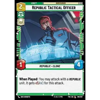 Karetní hra Republic Tactical Officer 091/257 - Twilight of the Republic Typ karty: Foil