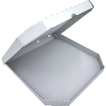 Jednorázové nádobí Pizza krabice 330x330x30 - bílo - bílá Počet: 1000 ks (malá paleta)
