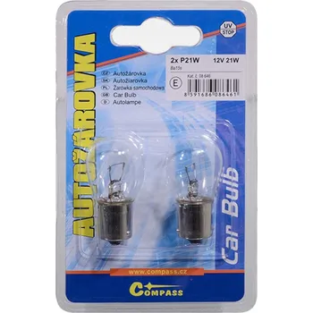 Compass Žárovka 12V 21W Ba15s P21W 2ks DBB