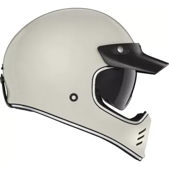 Helma na motorku BRUNOX přilba SEVENTY II, NOX PREMIUM (slonovinová bílá, vel. XS)