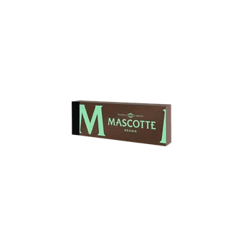 Papírky Mascotte Brown, krátké, hnědé, 50ks v balení