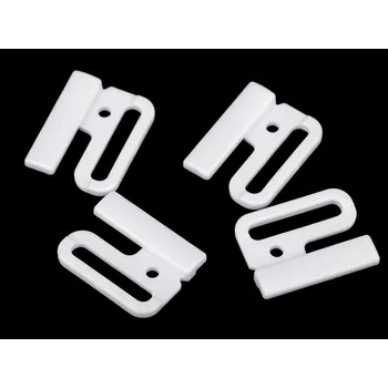 Galanterie Plavkové zapínání šíře 25 mm plastové bílá 2 pár