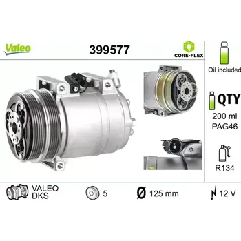 Kompresor klimatizace VALEO Kompresor klimatizace VALEO CORE-FLEX VA 399577 + DOPRAVA ZDARMA!