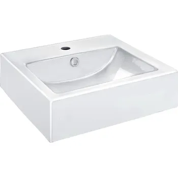 CONMETALL Umyvadlo na desku Alvor 50 cm, 49,5x44,2x16, bílé