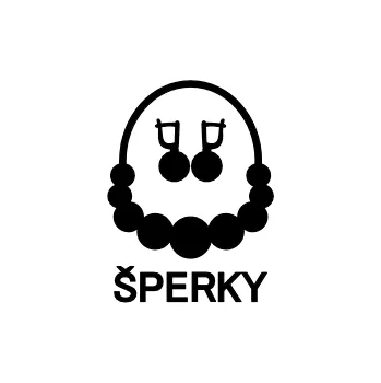 Papír Označto Štítky do šatny - s popiskem - Šperky Barva písma: Bílá