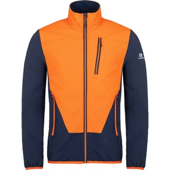 Pánská větrovka Loap Urer Pánská funkční bunda SFM2218 Black Iris / Orange XL