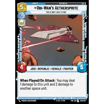 Sběratelská karetní hra Obi-Wan's Aethersprite 048/257 - Twilight of the Republic Typ karty: Foil