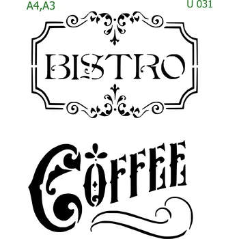 Šablona U 031 - A3 , Nelepící folie