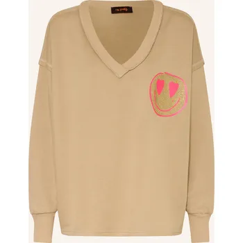 Dámská mikina Miss Goodlife Dámská Mikina, béžová / neonově zelená /...