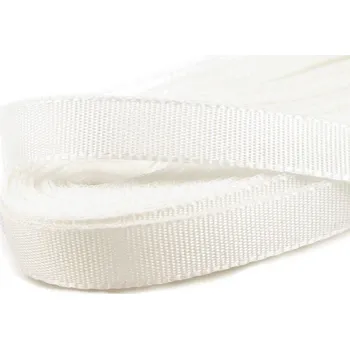 Stuha Stuha taftová šíře 9 mm bílá 10 m