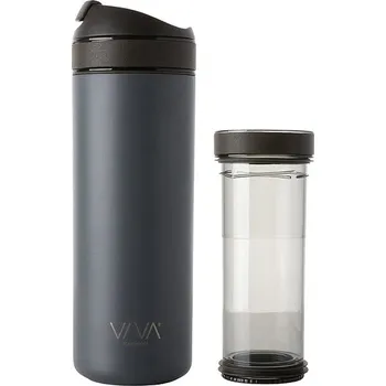 Termohrnek VIVA SCANDINAVIA RECHARGE ANYTIME Termohrnek s infuzérem 460 ml tmavě šedý