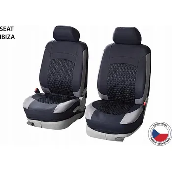 Moto bunda Pokrowce na fotele samochodowe Perfetto OL Seat Ibiza - Czarny/Szare