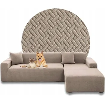 Napínací potah Potah na pohovku (kanape) Domidekor béžový