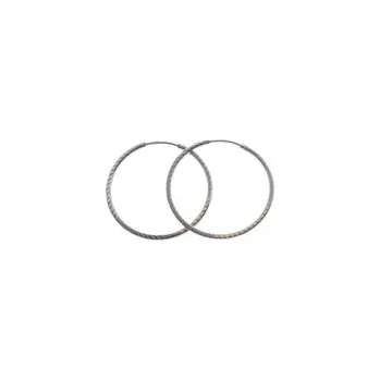 Náušnice Zlaté dámské náušnice gravírované kruhy