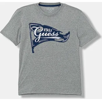 Chlapecké tričko Dětské tričko Guess šedá barva, s aplikací, L5YI21 KAV10 L5YI21.KAV10.9BYA 09X, vel. 136-146